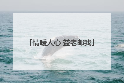 情暖人心 益老邮我
